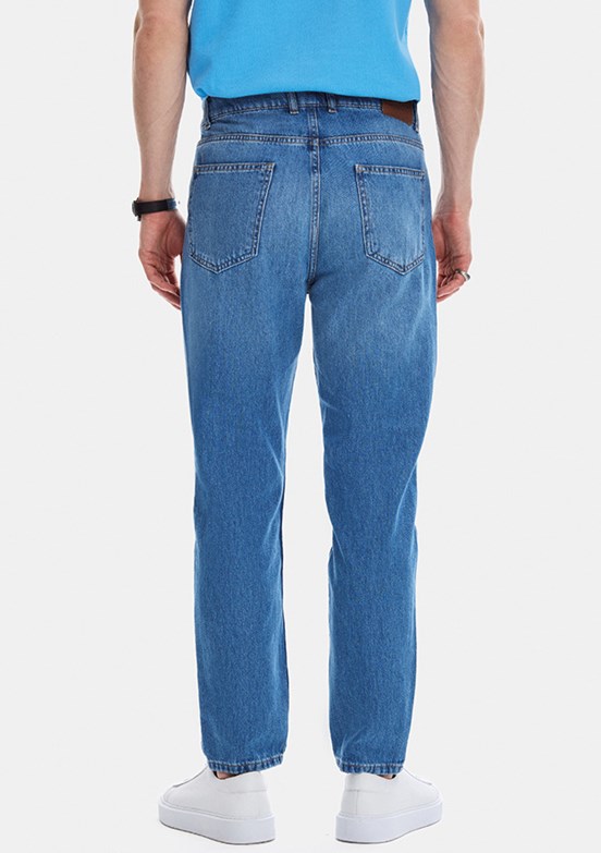 BACKANDBOND - B35S35020 Erkek Lacivert Normal Bel Jean Pantolon