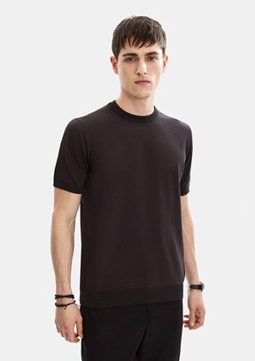 BACKANDBOND - B35S40029 Erkek Kahverengi Triko T-Shirt