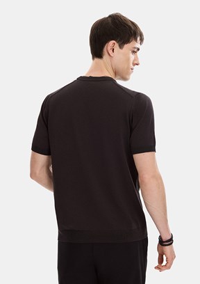 BACKANDBOND - B35S40029 Erkek Kahverengi Triko T-Shirt