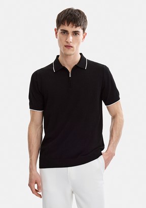 BACKANDBOND - B35S40031 Erkek Siyah Triko T-Shirt