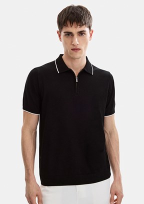 BACKANDBOND - B35S40031 Erkek Siyah Triko T-Shirt