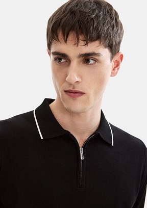 BACKANDBOND - B35S40031 Erkek Siyah Triko T-Shirt