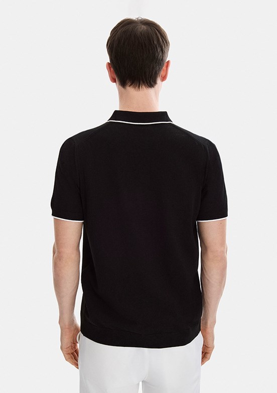 BACKANDBOND - B35S40031 Erkek Siyah Triko T-Shirt