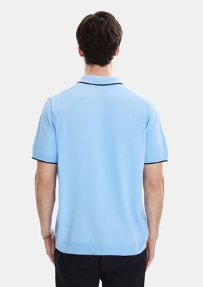 BACKANDBOND - B35S40031 Erkek Mavi Triko T-Shirt