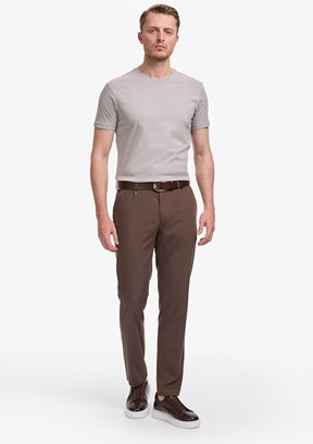 PİERRE CARDİN - Erkek Kahverengi Slim Pantolon