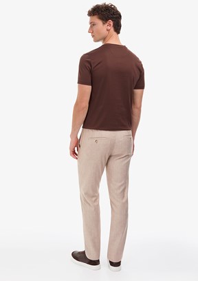PİERRE CARDIN Erkek Bej Slim Pantolon