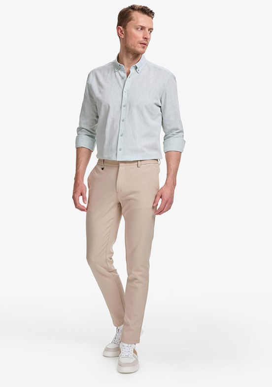 PİERRE CARDİN - Erkek Bej Regular Pantolon