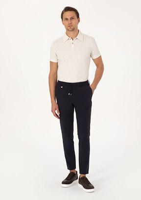 PİERRE CARDİN Erkek Lacivert Regular Pantolon