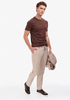 PİERRE CARDIN Erkek Bej Slim Pantolon