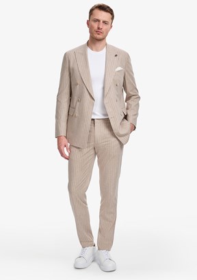 PİERRE CARDİN - Erkek Kahverengi Ultra Slim Takım Elbise