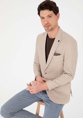 PİERRE CARDİN Erkek Kahverengi Ultra Slim Ceket