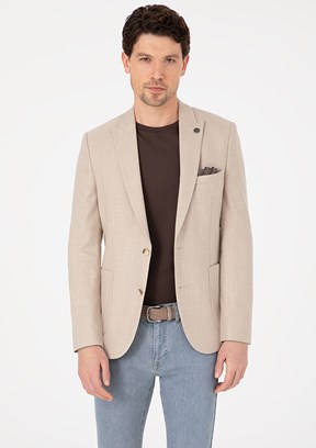 PİERRE CARDİN Erkek Kahverengi Ultra Slim Ceket