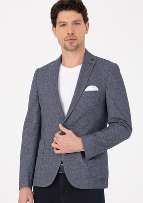 PİERRE CARDİN Erkek Lacivert Ultra Slim Ceket