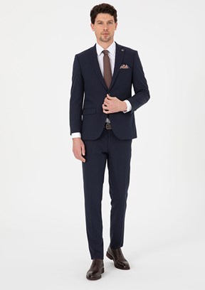 PİERRE CARDİN Erkek Lacivert Ultra Slim Takım Elbise