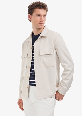 PİERRE CARDİN - Erkek Bej Regular Ceket