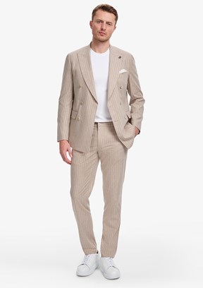 PİERRE CARDİN - Erkek Kahverengi Ultra Slim Takım Elbise