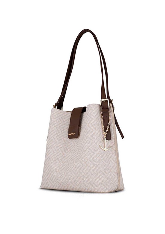 NAUTİCA - CN7627T Kadın A.Kahve-Bej Omuz Çantası