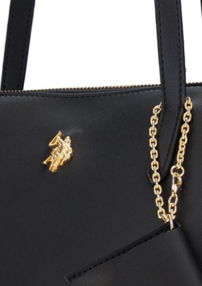 US POLO ASSN - US26196 Kadın Siyah Omuz Çantası