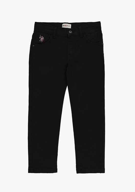 US POLO ASSN Erkek Çocuk Siyah Slim Jean Pantolon