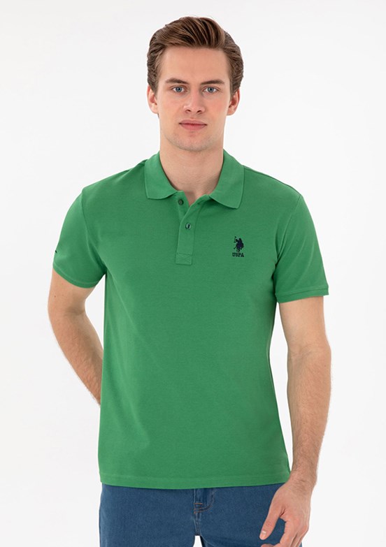 US POLO ASSN Erkek Yeşil Basic T-Shirt