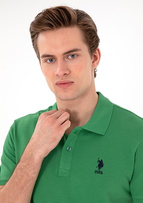 US POLO ASSN Erkek Yeşil Basic T-Shirt