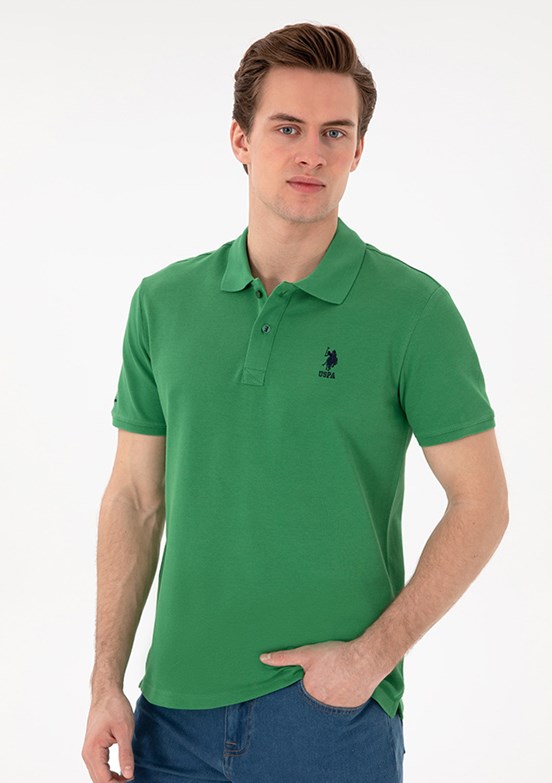 US POLO ASSN Erkek Yeşil Basic T-Shirt