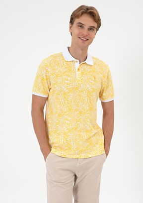 US POLO ASSN Erkek Sarı Regular T-Shirt