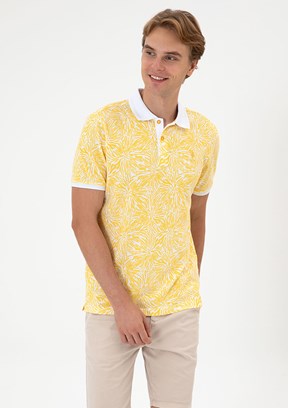 US POLO ASSN Erkek Sarı Regular T-Shirt