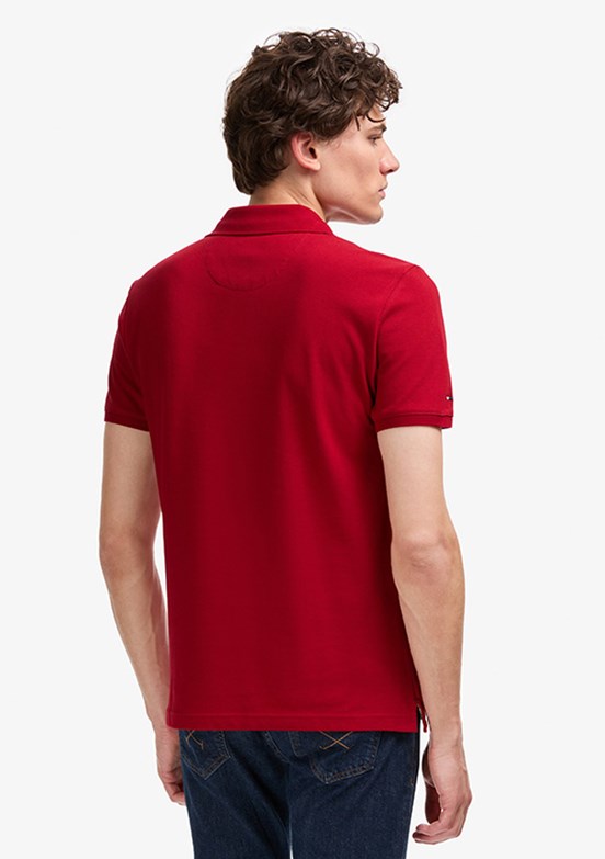 US POLO ASSN - Erkek Bordo Slim T-Shirt