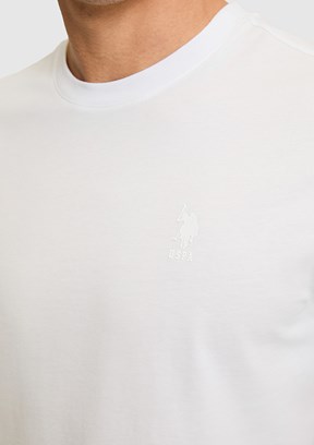 US POLO ASSN - Erkek Beyaz Basic T-Shirt