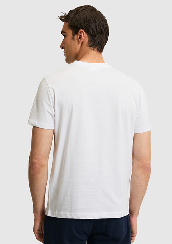 US POLO ASSN - Erkek Beyaz Basic T-Shirt