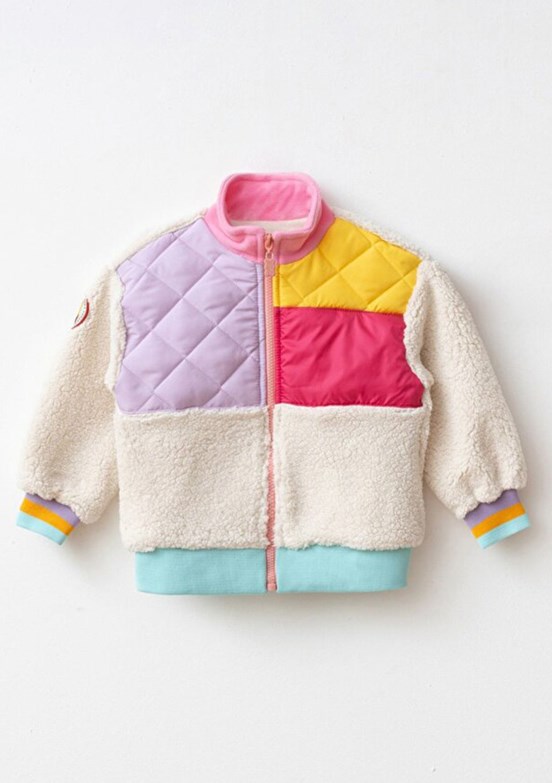HARİBO - P101 Unisex Çocuk Pembe Polar Ceket