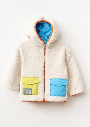 HARİBO - P102 Unisex Çocuk Çok Renkli Polar Ceket
