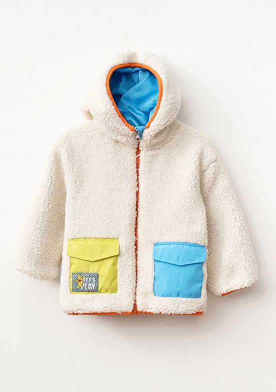 HARİBO - P102 Unisex Çocuk Çok Renkli Polar Ceket