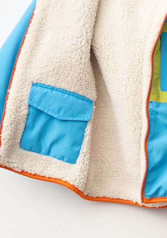 HARİBO - P102 Unisex Çocuk Çok Renkli Polar Ceket