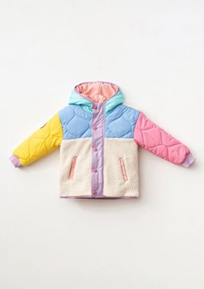 HARİBO - P103 Unisex Çocuk Pembe Polar Mont