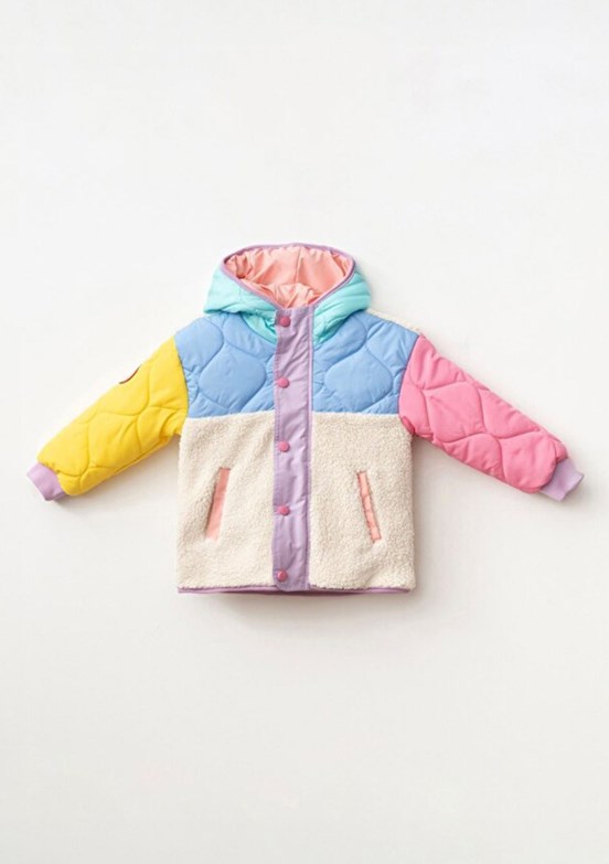 HARİBO - P103 Unisex Çocuk Pembe Polar Mont
