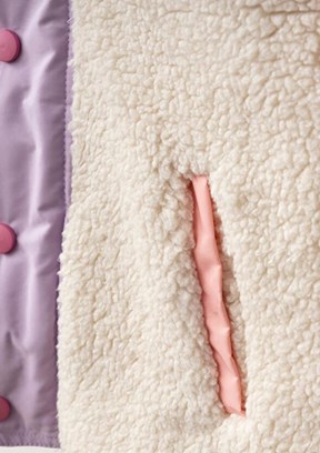 HARİBO - P103 Unisex Çocuk Pembe Polar Mont