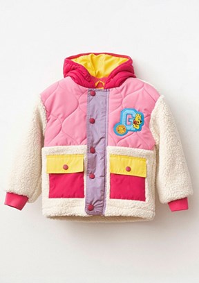 HARİBO - P415 Unisex Çocuk Pembe Polar Mont