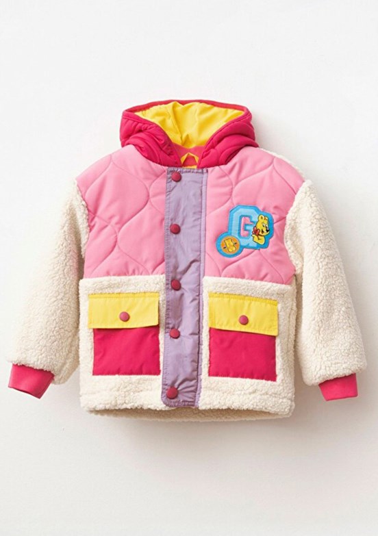 HARİBO - P415 Unisex Çocuk Pembe Polar Mont