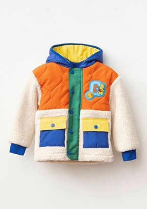 HARİBO - P415 Unisex Çocuk Turuncu Polar Mont