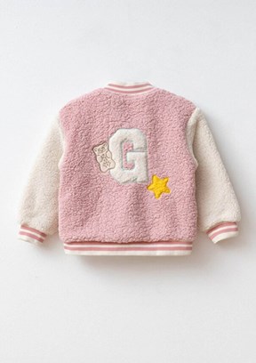 HARİBO - P104 Unisex Çocuk Pembe Kolej Ceketi