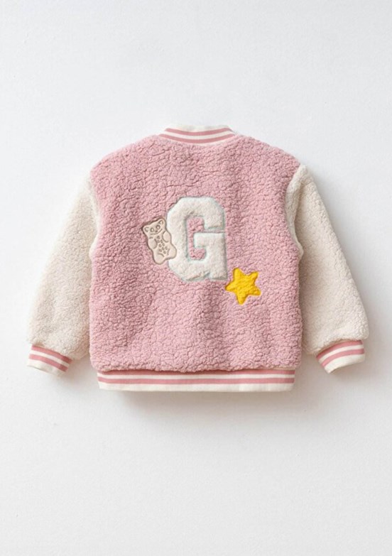 HARİBO - P104 Unisex Çocuk Pembe Kolej Ceketi