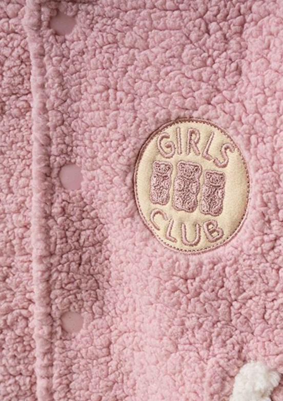 HARİBO - P104 Unisex Çocuk Pembe Kolej Ceketi