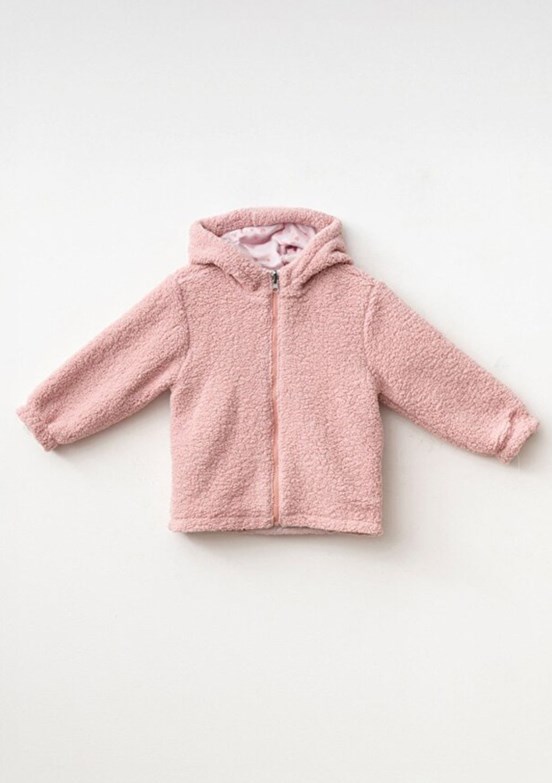HARİBO - M204 Kız Çocuk Pembe Çift Taraflı Mont