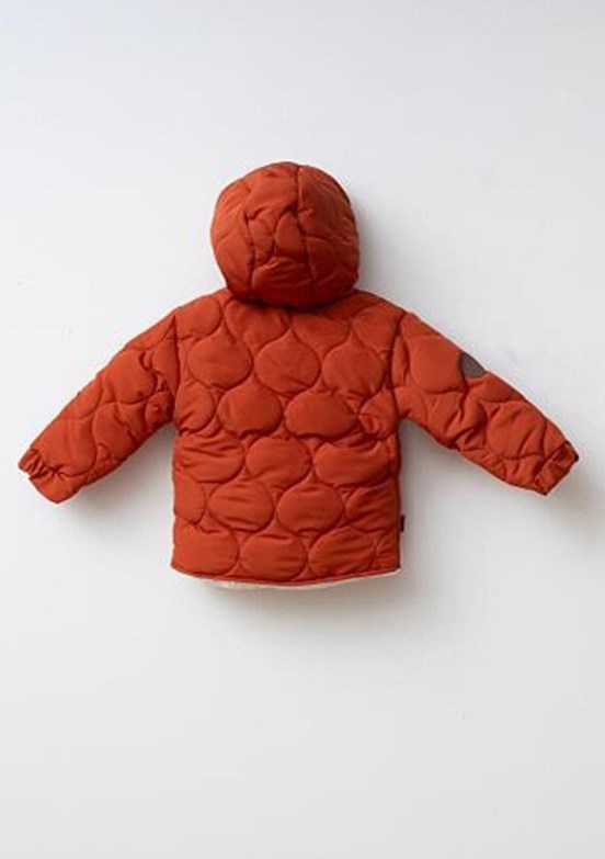 HARİBO - M205 Unisex Çocuk Turuncu Kapitone Mont