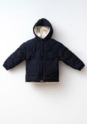 HARİBO - M205 Unisex Çocuk Turuncu Kapitone Mont