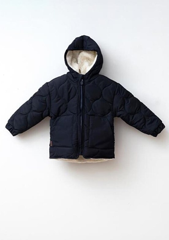 HARİBO - M205 Unisex Çocuk Turuncu Kapitone Mont