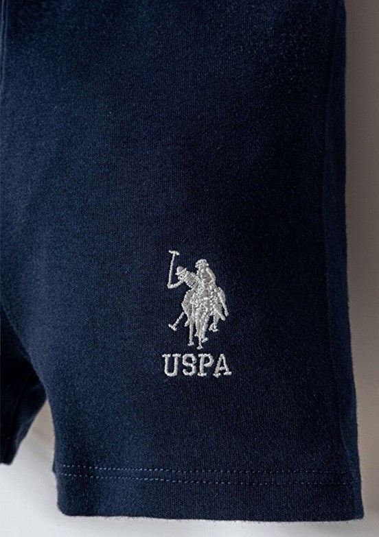 US POLO ASSN - USB2867 Erkek Bebek Kırmızı Şortlu İkili Takım