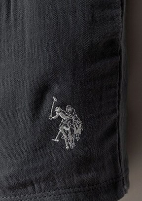 US POLO ASSN - USB2883 Erkek Bebek Gri Şortlu İkili Takım